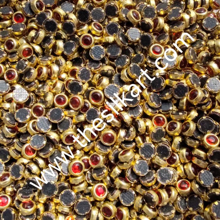 3mm round red glass