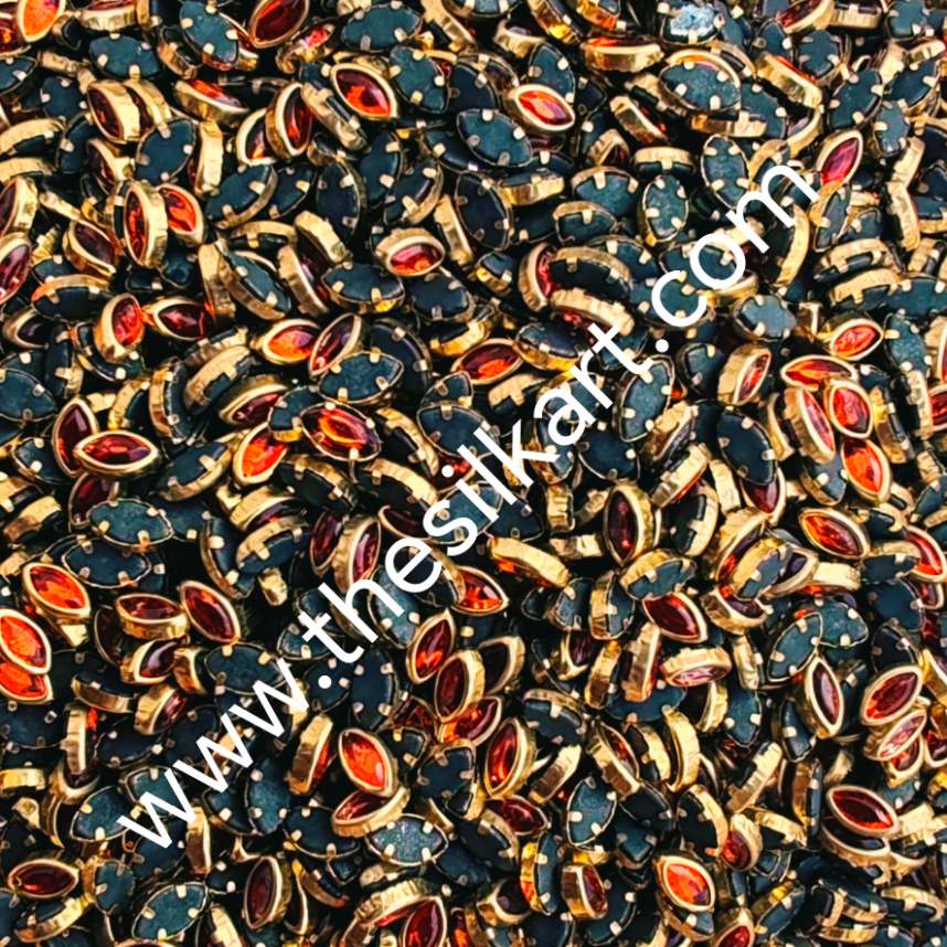 6k Eye shape orange glossy