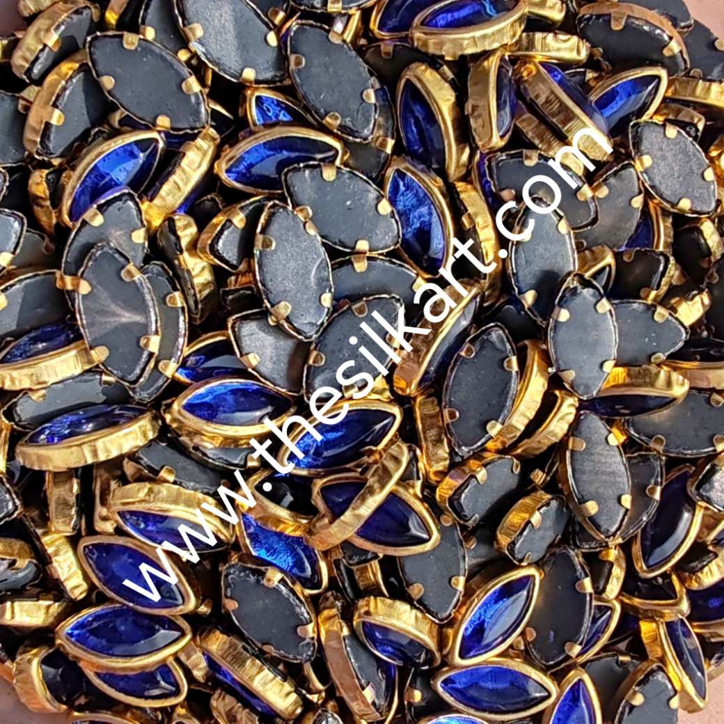 8k eye shape dark blue glass