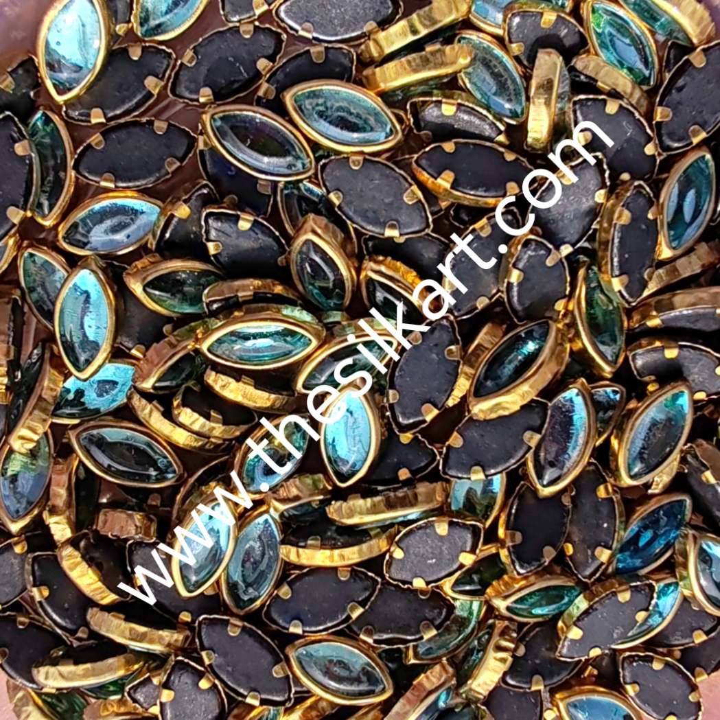 8k eye shape light sky blue glossy