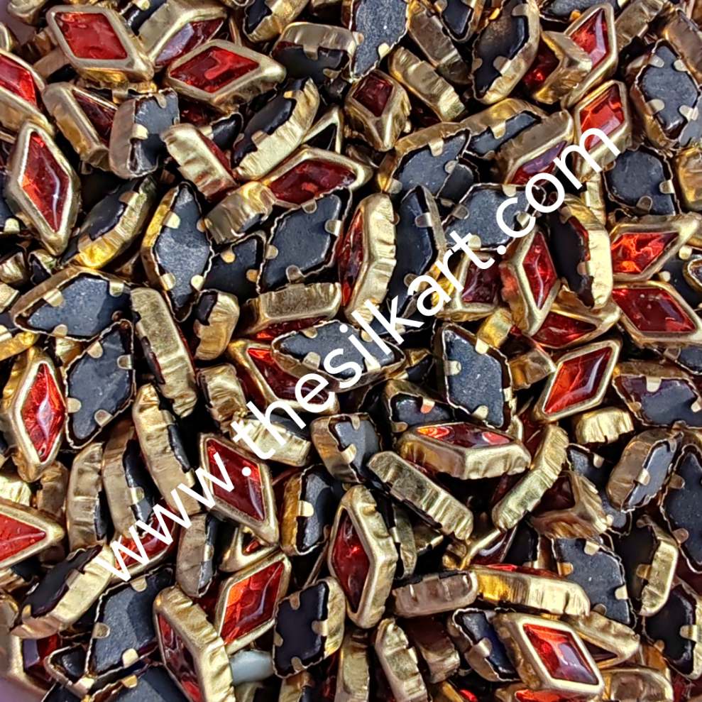 Diamond shape orange glossy