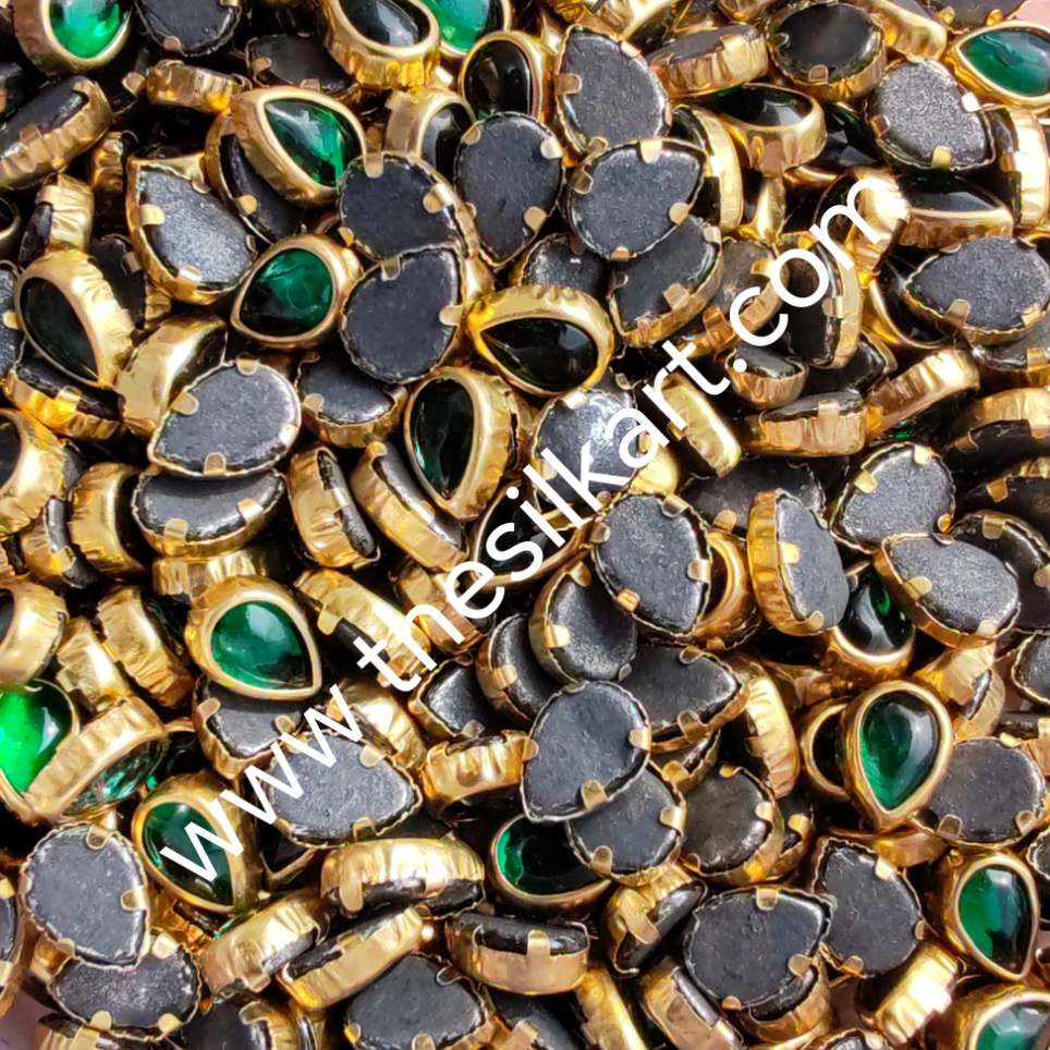 6k droup glossy kundans