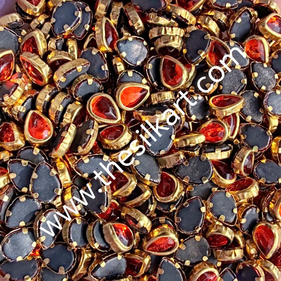 6k droup orange glass