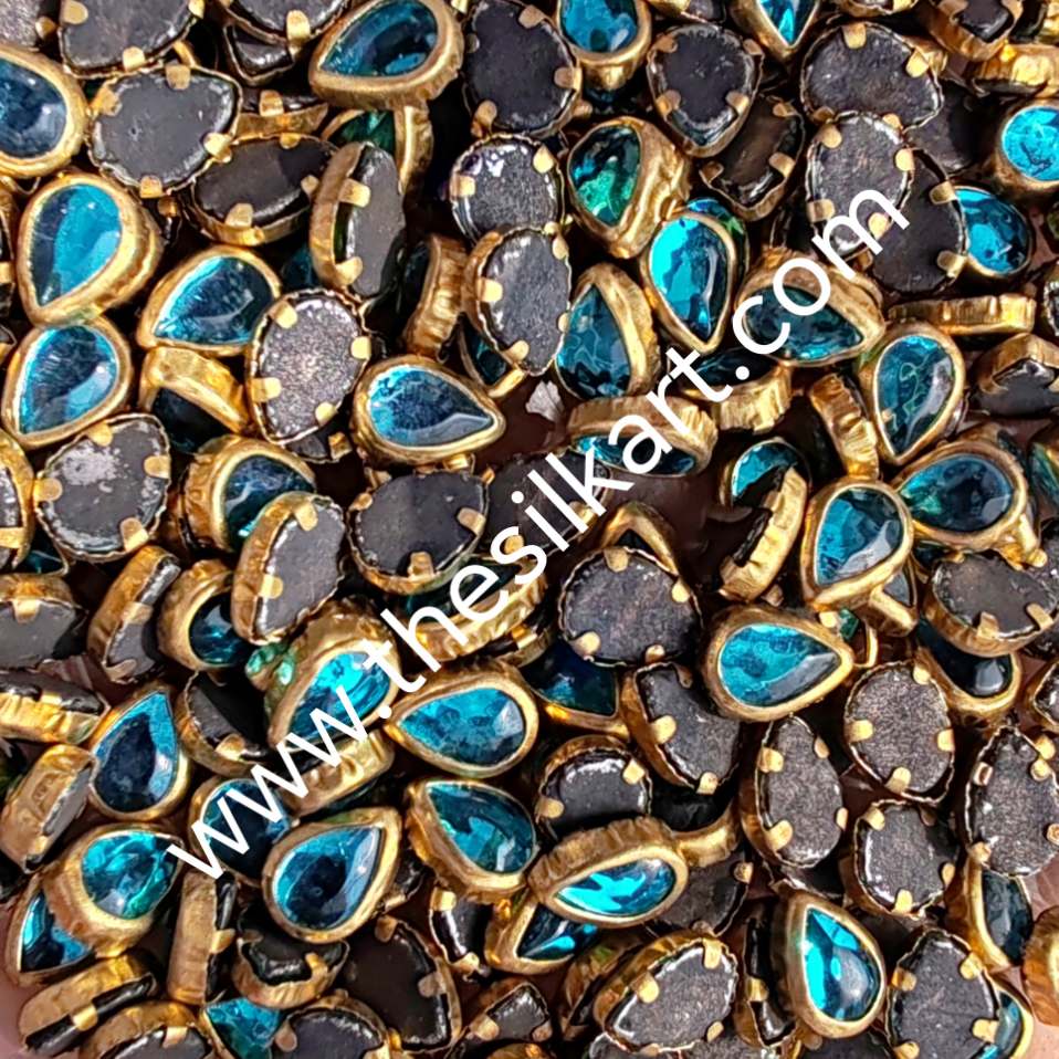 6k droup dark sky blue glass