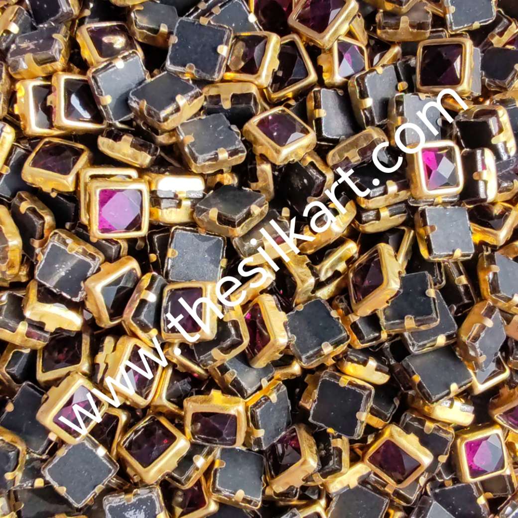 4*4 square dark purpule glossy