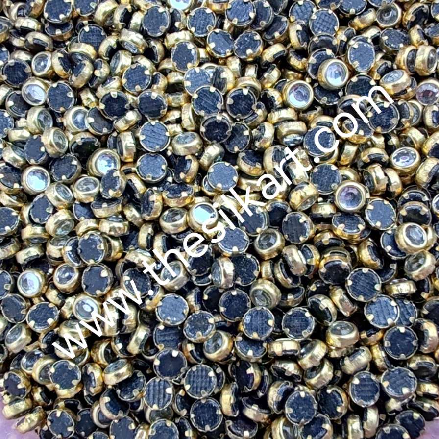 3mm round glass white