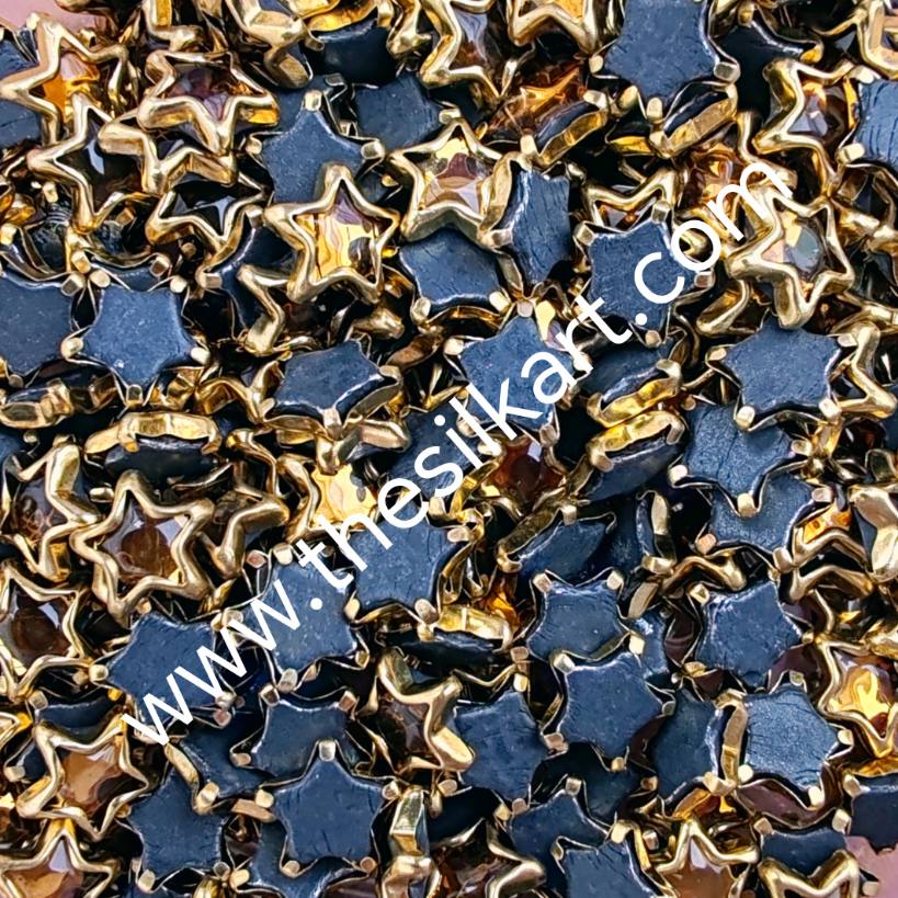 small star glossy gold