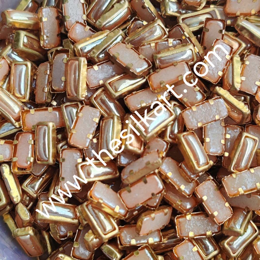 3*7 reactangle shape ceramic gold