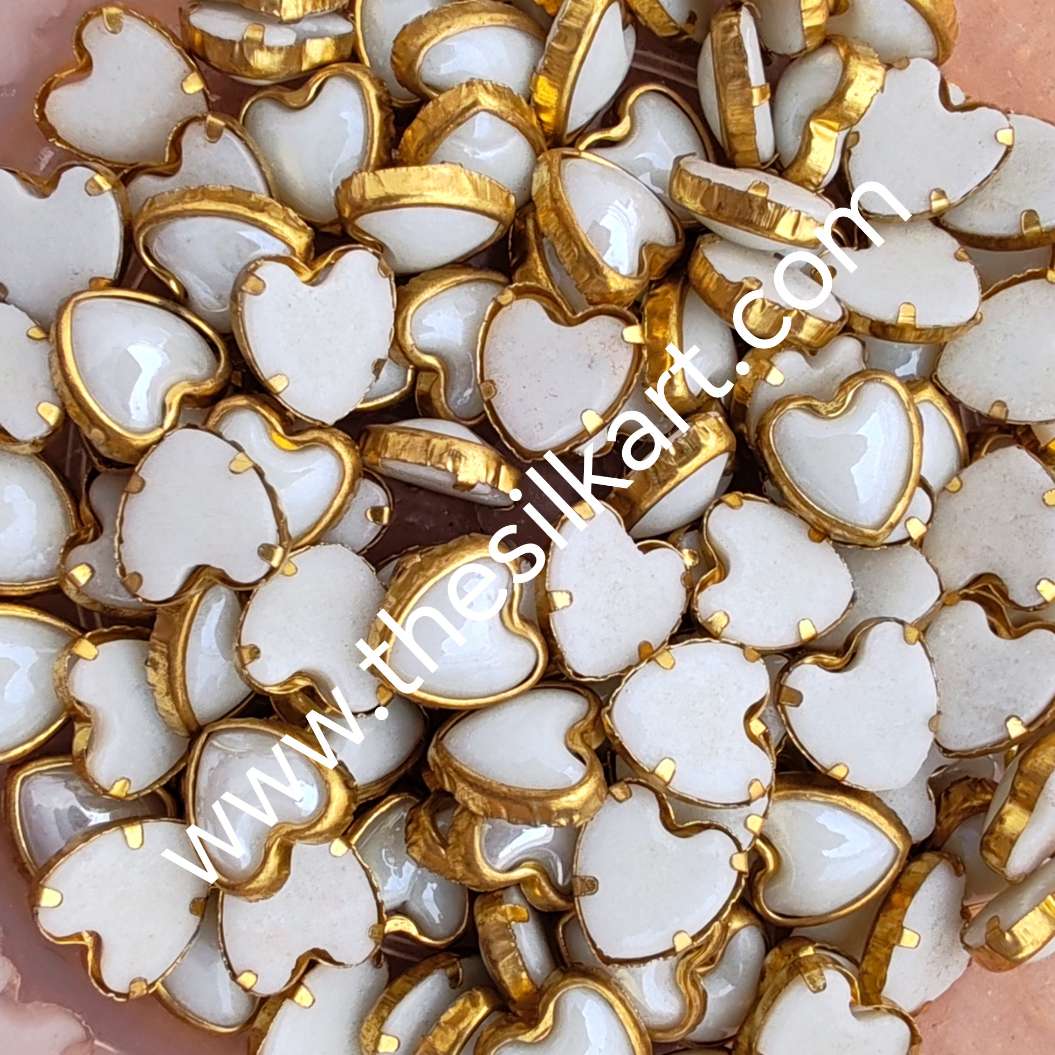 heart shape ceramic white