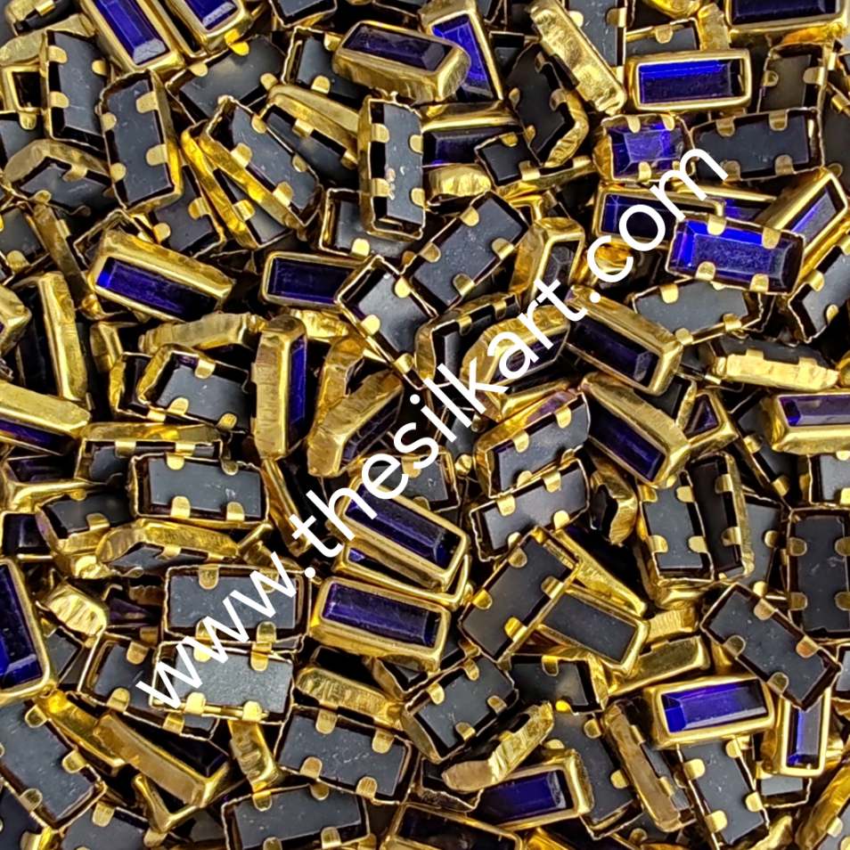 3*7 reactangle glossy kundans