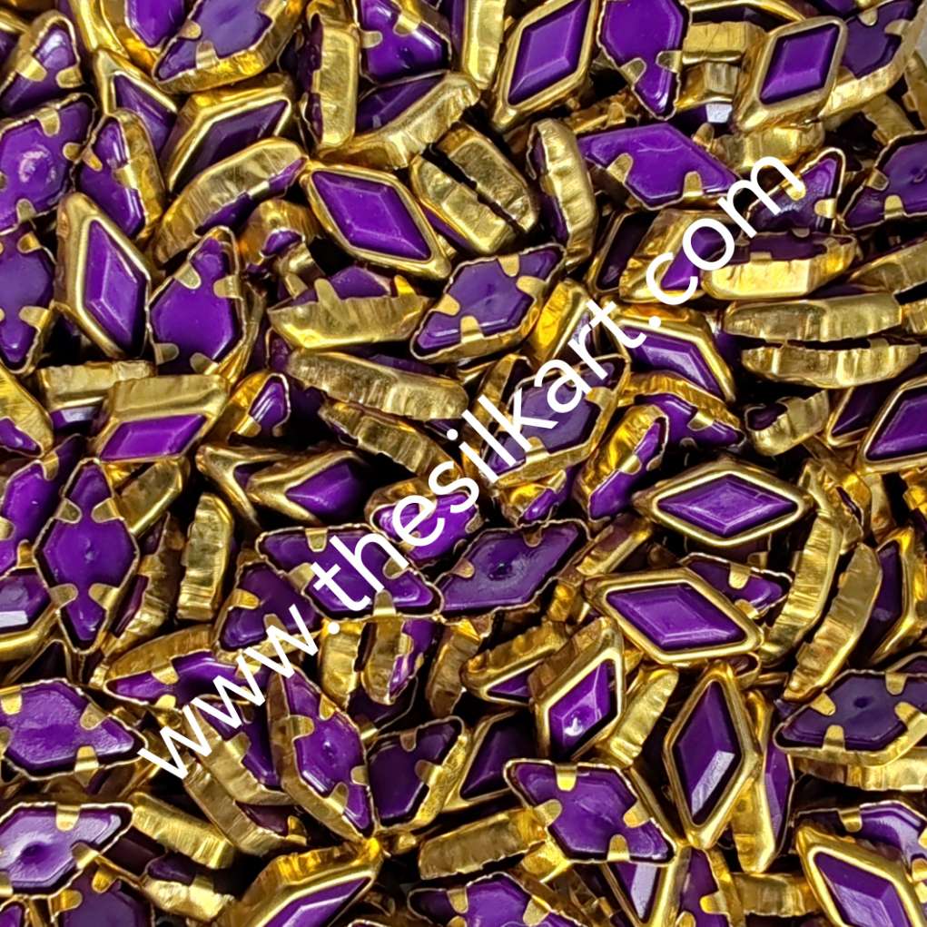 diamond shape purpule colour matt