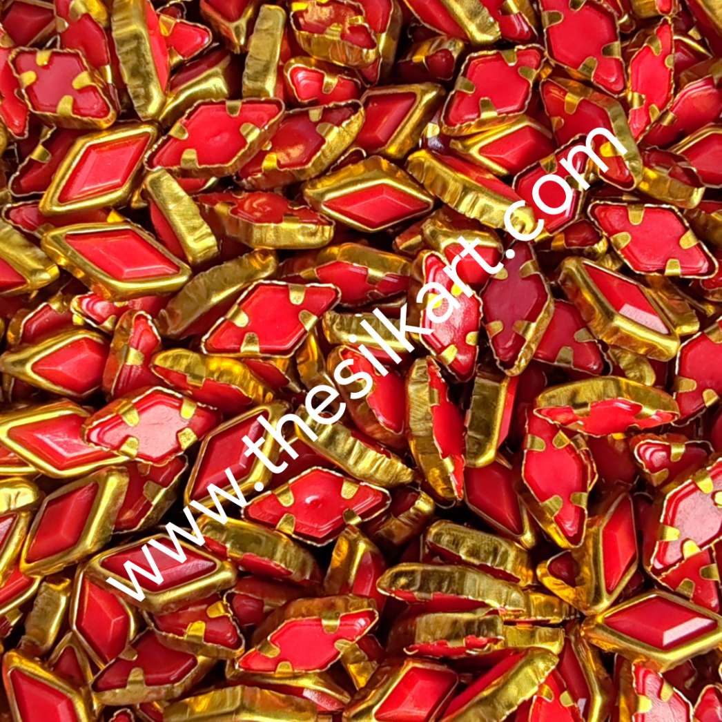 diamond shape red colour matt