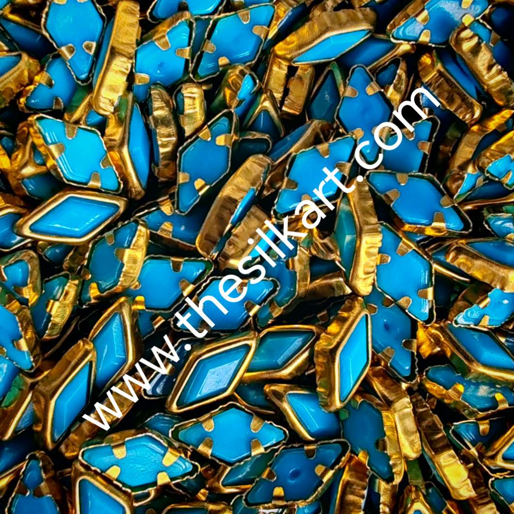 diamond shape sky blue matt