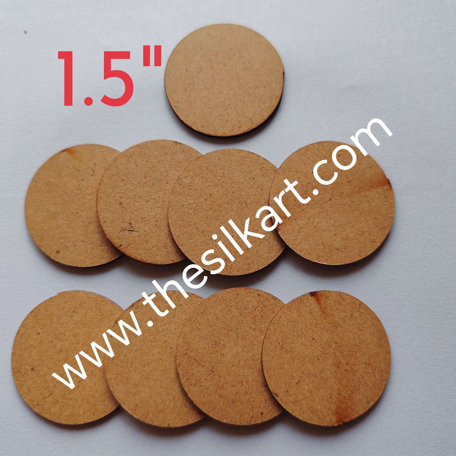 MDF 1.5 inch round shape