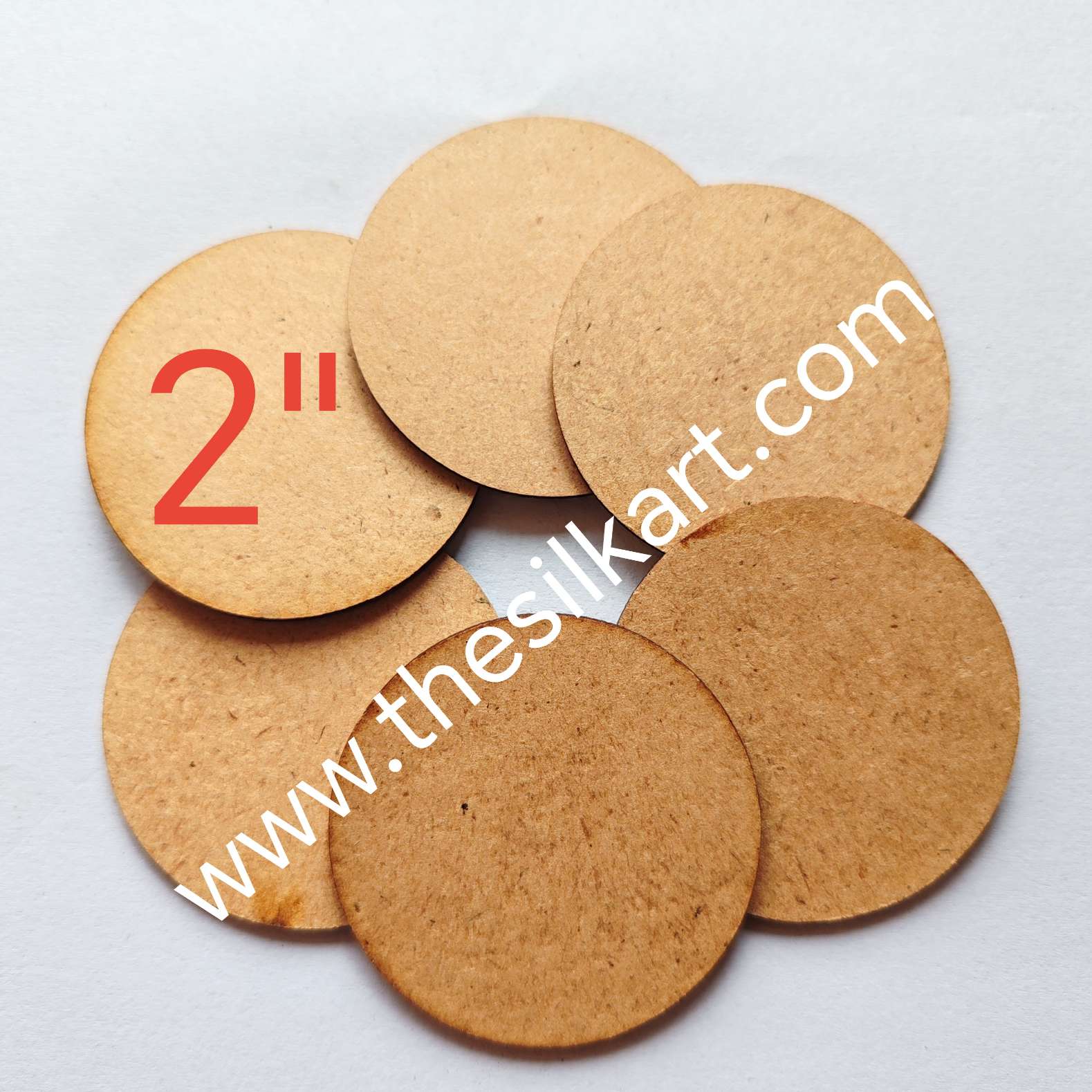 MDF 2 inch round shape