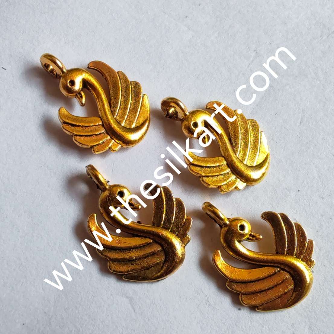 double face swan charms