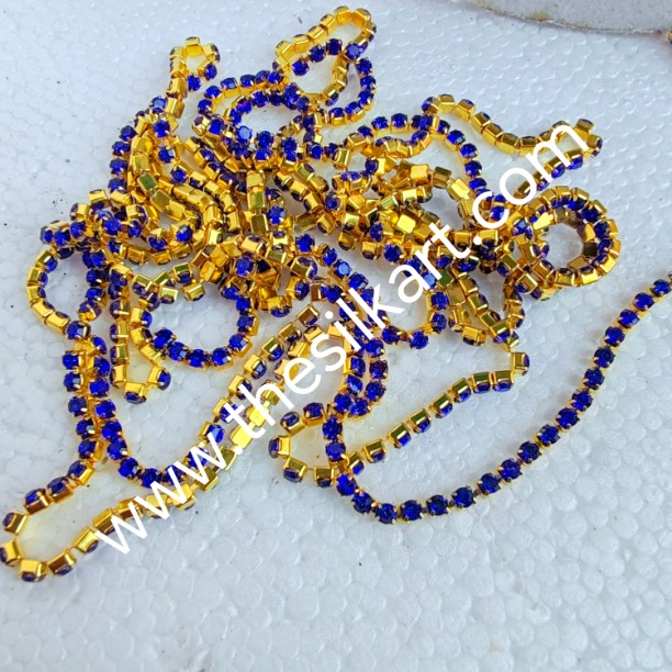 dark blue colour stone chaine