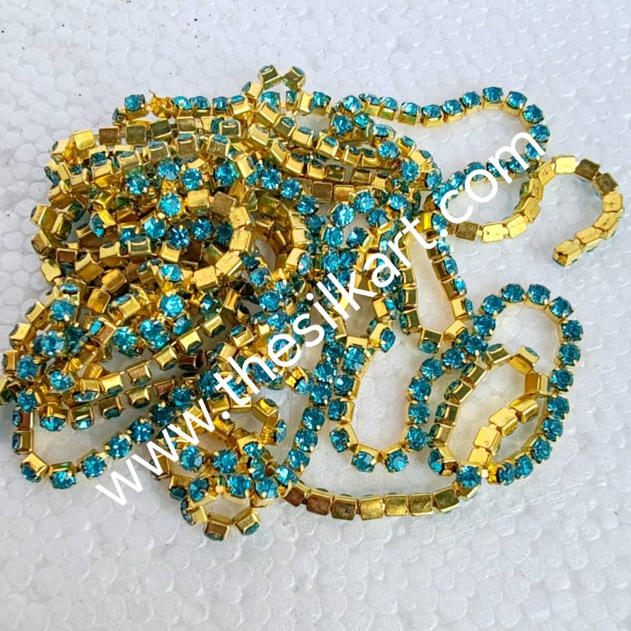 sky bliu colour stone chaine