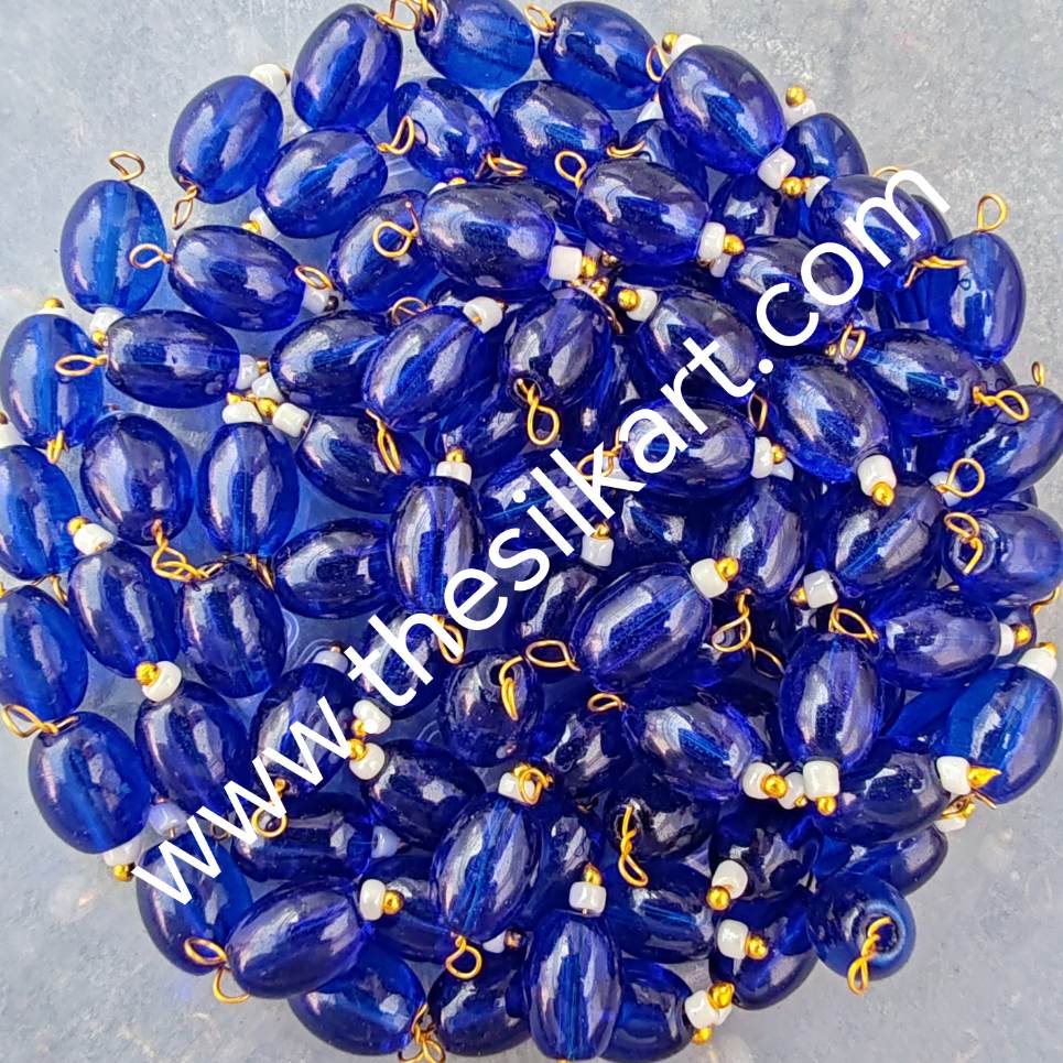 ink blue colour hanging beads