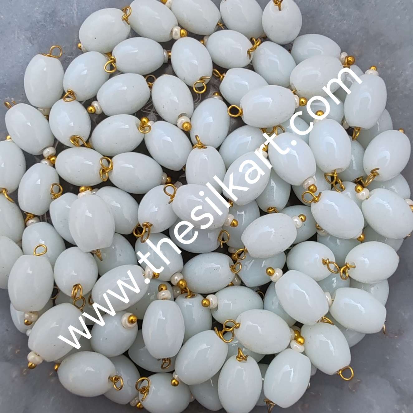 marble white colour hanging beads