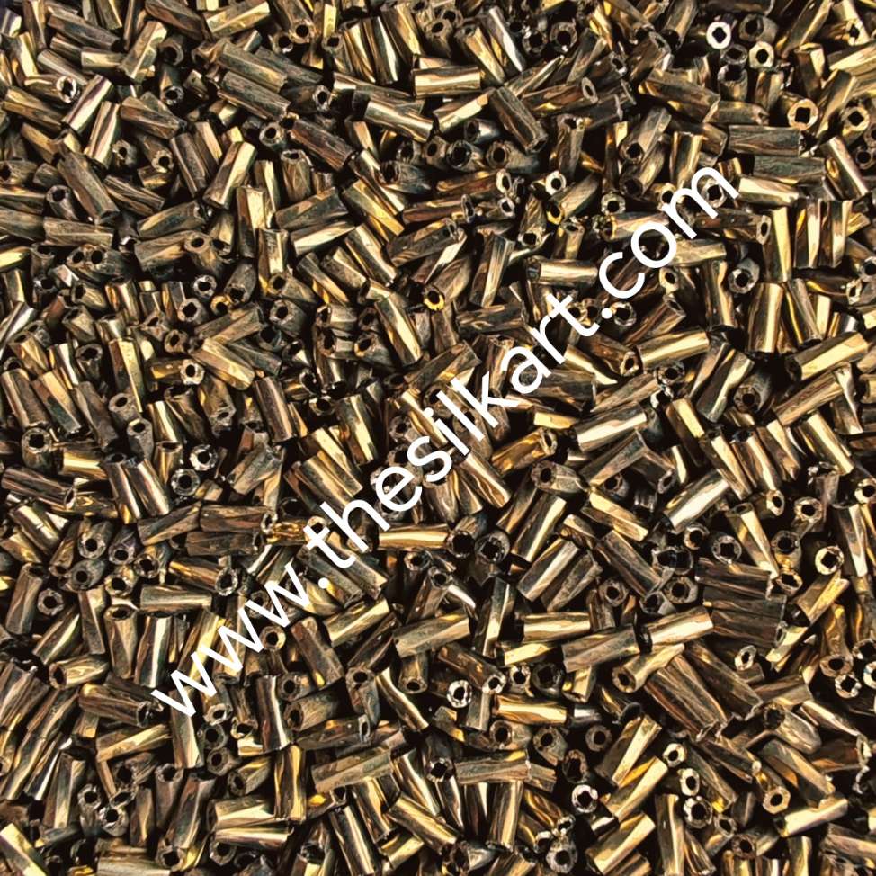 antique shade cut beads