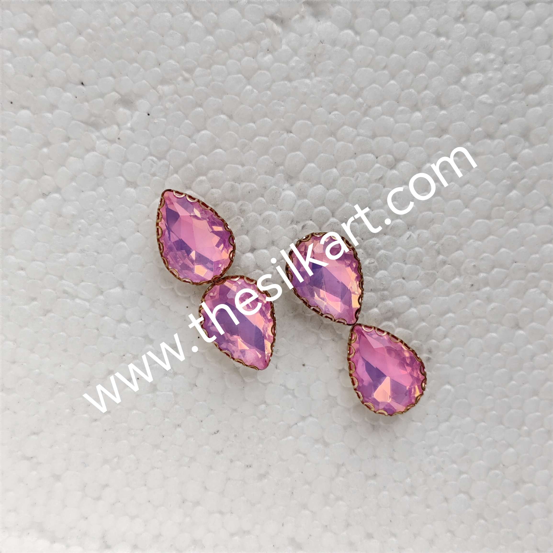 10*14 size drop shape pestral colour-light pink