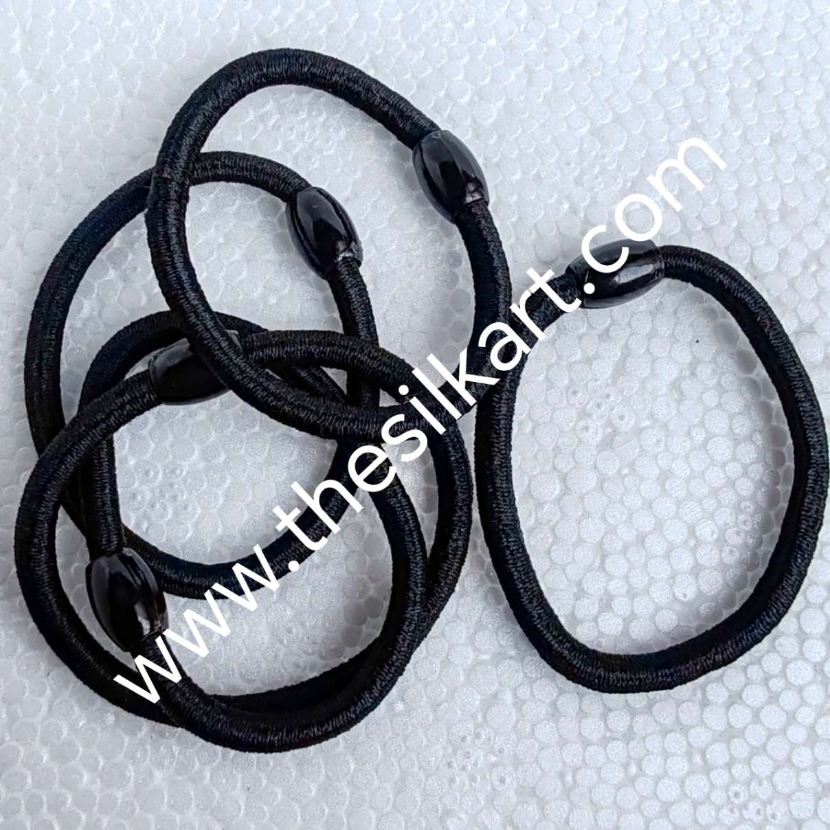 Black colour thin rubber bands