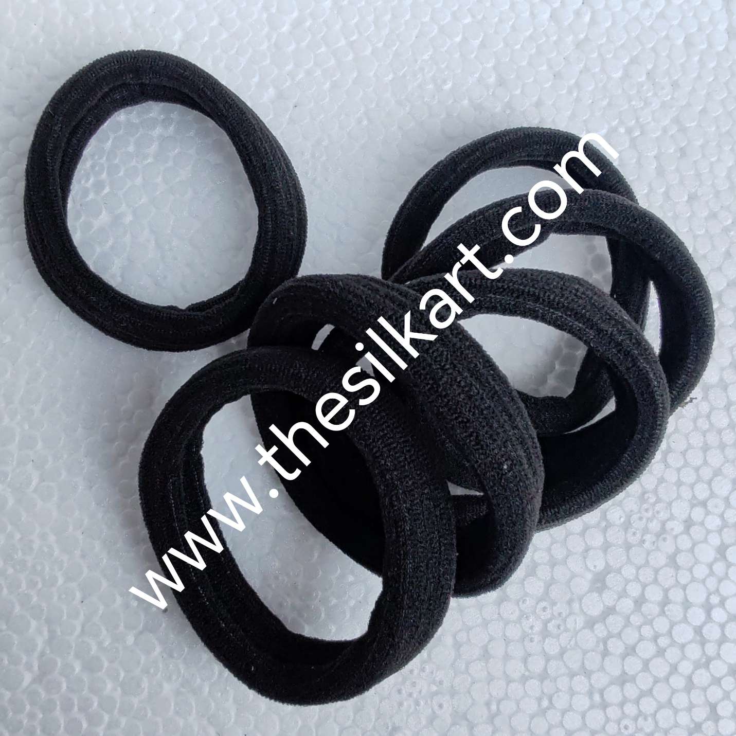 Black colour rubber bands