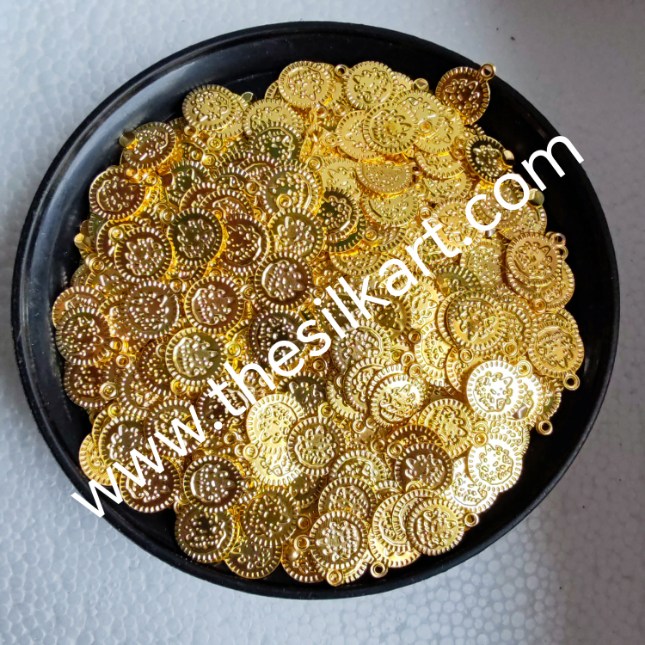 1cm gold colour lakshmi kasulu