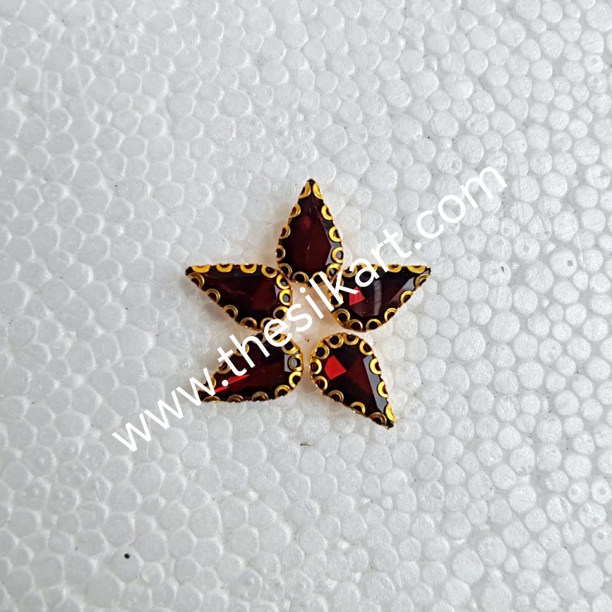 10*6 drop shape multi colour clipstone