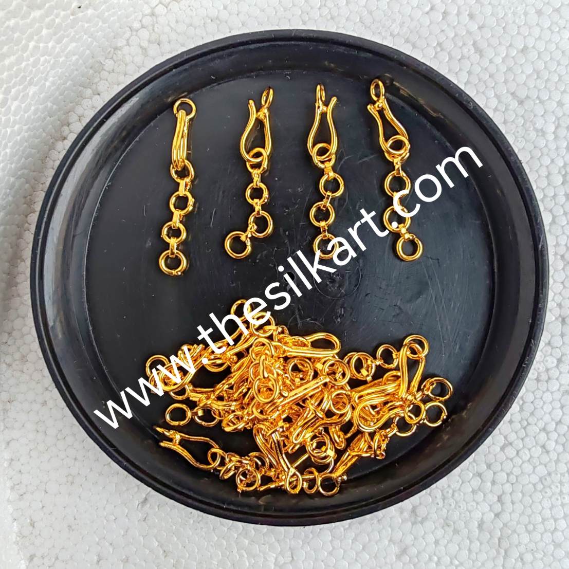 Gold shade 3 rings back chaine
