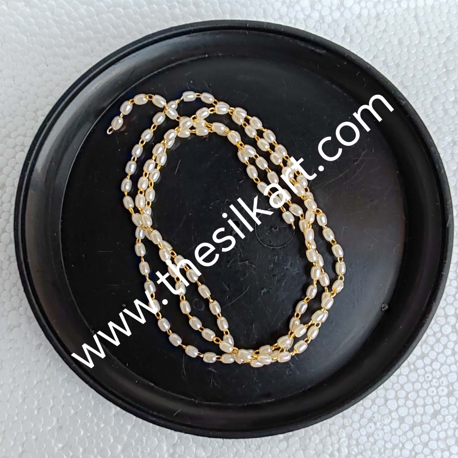 Rice shape peral chaine 24 inch length