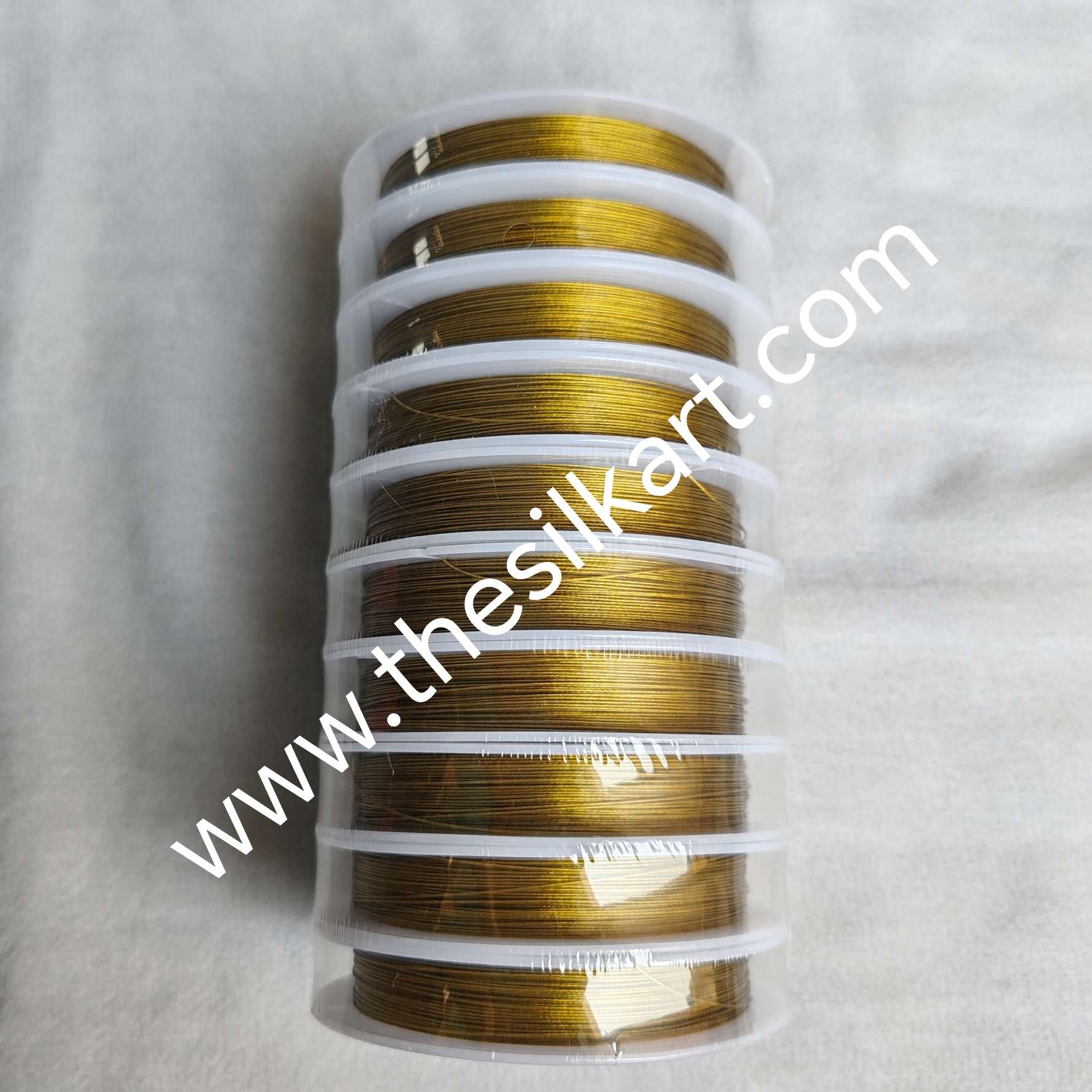Antique gold shade Gear wire