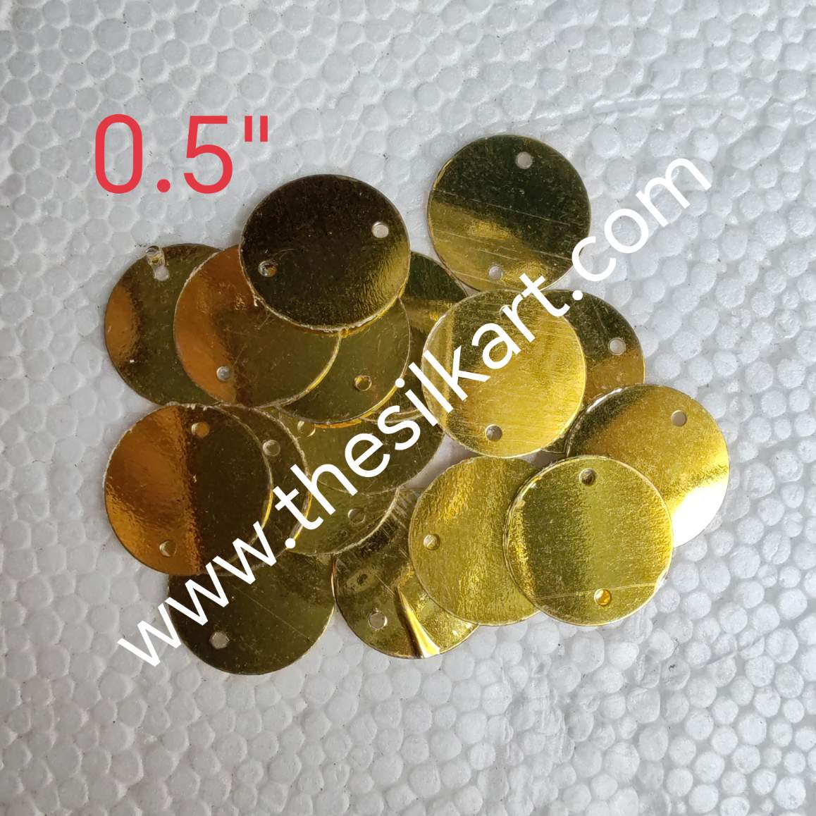 0.5 ich gold colour bases