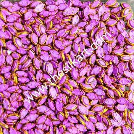 8K Eye shape matt lavender colour kundans